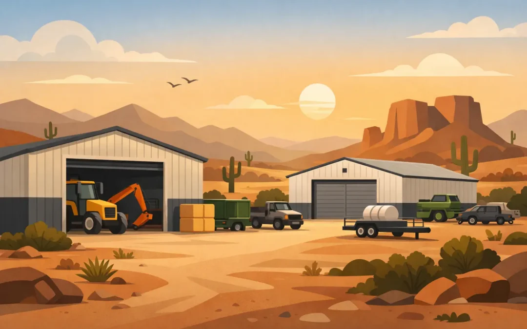 Equipment Storage Metal Buildings for Arizona