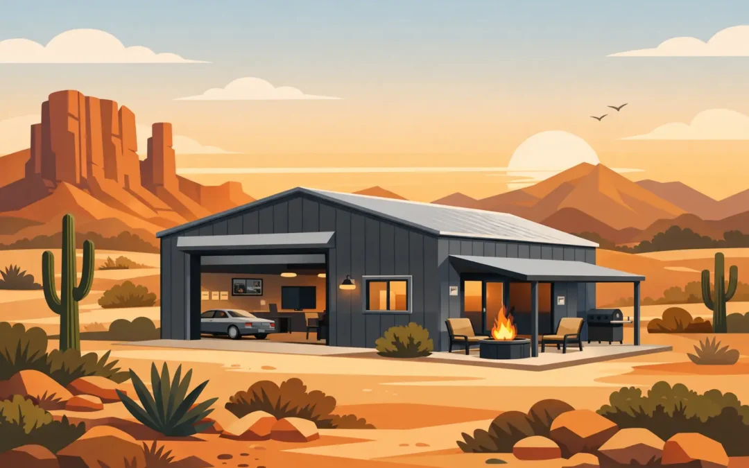 Metal Mancave Building Ideas for Arizona Land