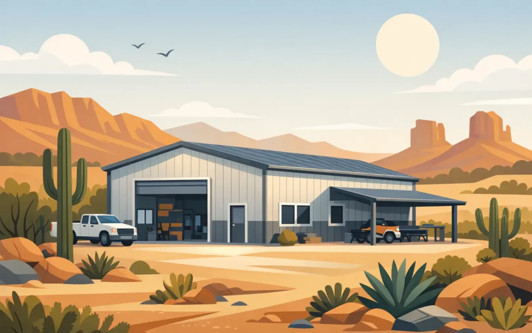 Steel Workshop Building Kits for Arizona Properties